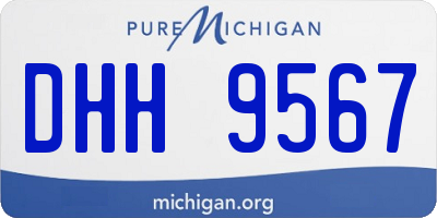 MI license plate DHH9567
