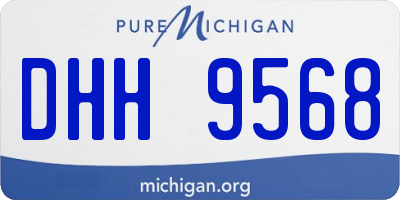 MI license plate DHH9568