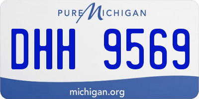 MI license plate DHH9569