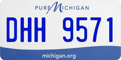 MI license plate DHH9571