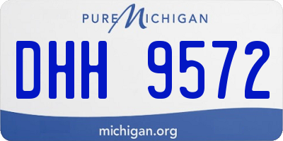 MI license plate DHH9572