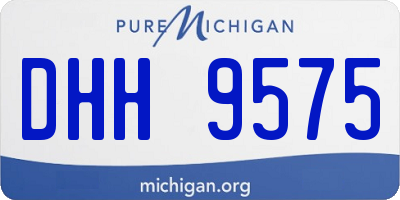 MI license plate DHH9575