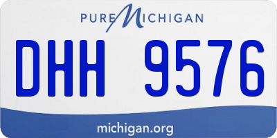 MI license plate DHH9576