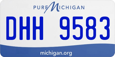 MI license plate DHH9583