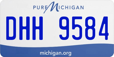 MI license plate DHH9584