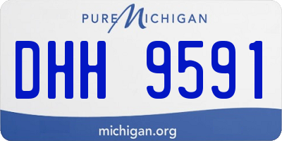 MI license plate DHH9591