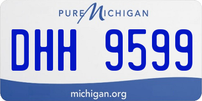 MI license plate DHH9599