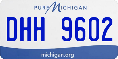 MI license plate DHH9602