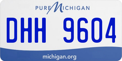 MI license plate DHH9604