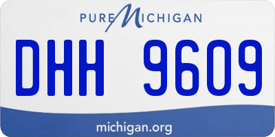 MI license plate DHH9609