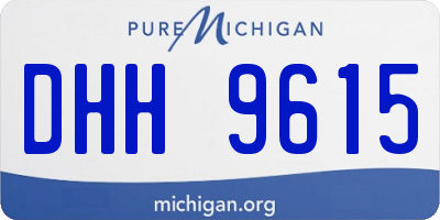 MI license plate DHH9615