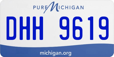 MI license plate DHH9619