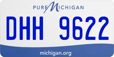 MI license plate DHH9622