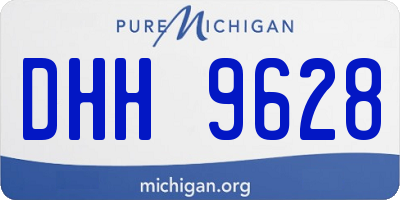 MI license plate DHH9628