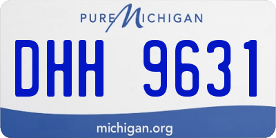 MI license plate DHH9631