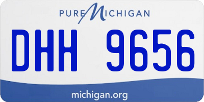MI license plate DHH9656