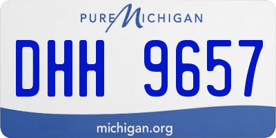 MI license plate DHH9657