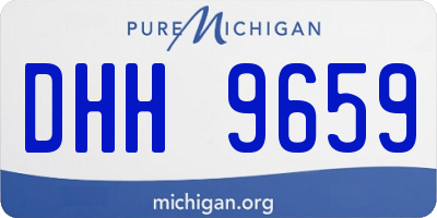 MI license plate DHH9659