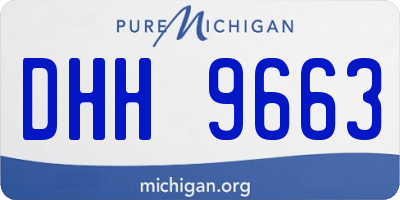 MI license plate DHH9663