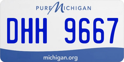 MI license plate DHH9667