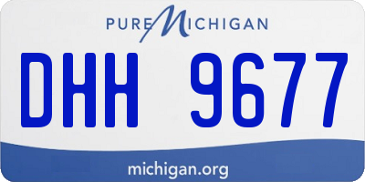 MI license plate DHH9677