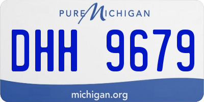 MI license plate DHH9679