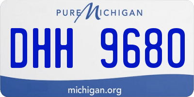 MI license plate DHH9680