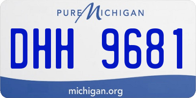 MI license plate DHH9681