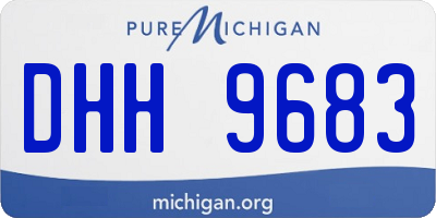 MI license plate DHH9683