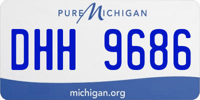 MI license plate DHH9686