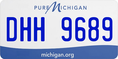 MI license plate DHH9689