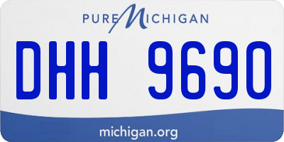 MI license plate DHH9690