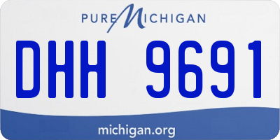 MI license plate DHH9691