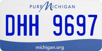 MI license plate DHH9697