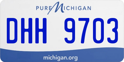 MI license plate DHH9703