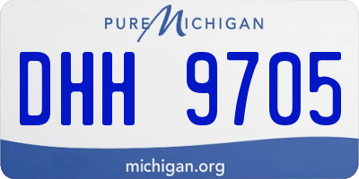 MI license plate DHH9705