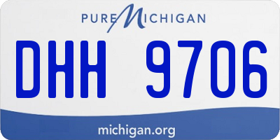 MI license plate DHH9706