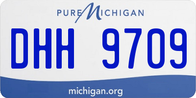 MI license plate DHH9709