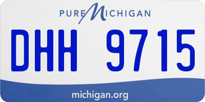 MI license plate DHH9715