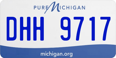 MI license plate DHH9717