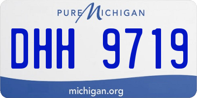 MI license plate DHH9719