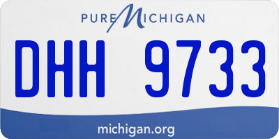 MI license plate DHH9733