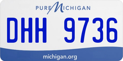 MI license plate DHH9736