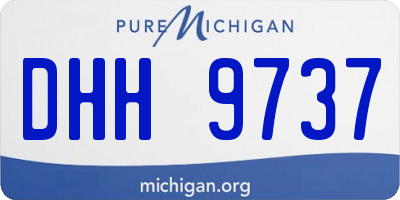 MI license plate DHH9737