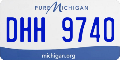 MI license plate DHH9740