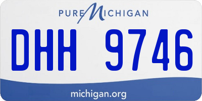 MI license plate DHH9746