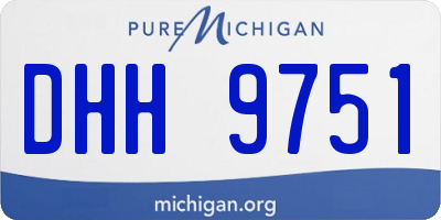 MI license plate DHH9751