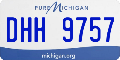 MI license plate DHH9757