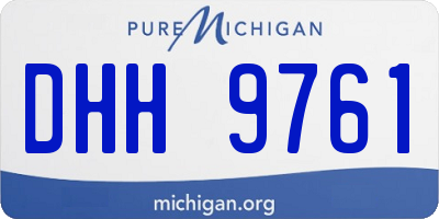MI license plate DHH9761