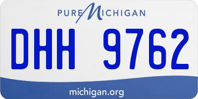 MI license plate DHH9762